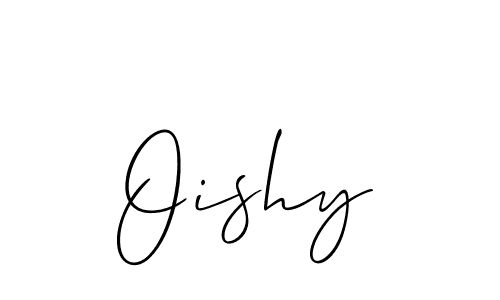 Design your own signature with our free online signature maker. With this signature software, you can create a handwritten (Allison_Script) signature for name Oishy. Oishy signature style 2 images and pictures png