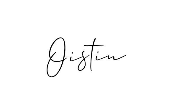 The best way (Allison_Script) to make a short signature is to pick only two or three words in your name. The name Oistin include a total of six letters. For converting this name. Oistin signature style 2 images and pictures png