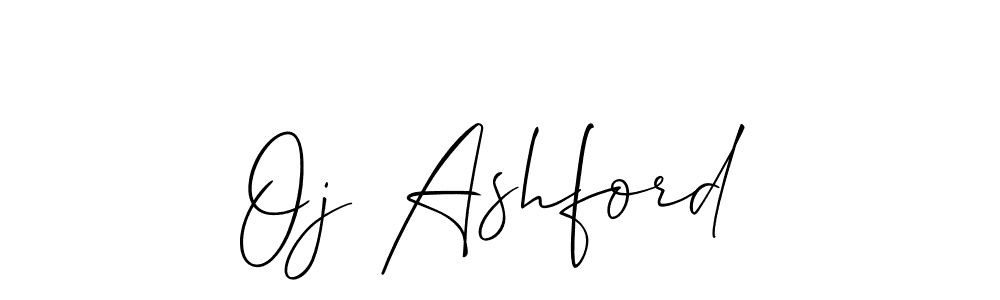 How to make Oj Ashford name signature. Use Allison_Script style for creating short signs online. This is the latest handwritten sign. Oj Ashford signature style 2 images and pictures png