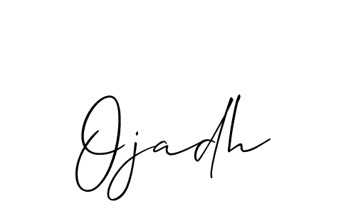 Also You can easily find your signature by using the search form. We will create Ojadh name handwritten signature images for you free of cost using Allison_Script sign style. Ojadh signature style 2 images and pictures png