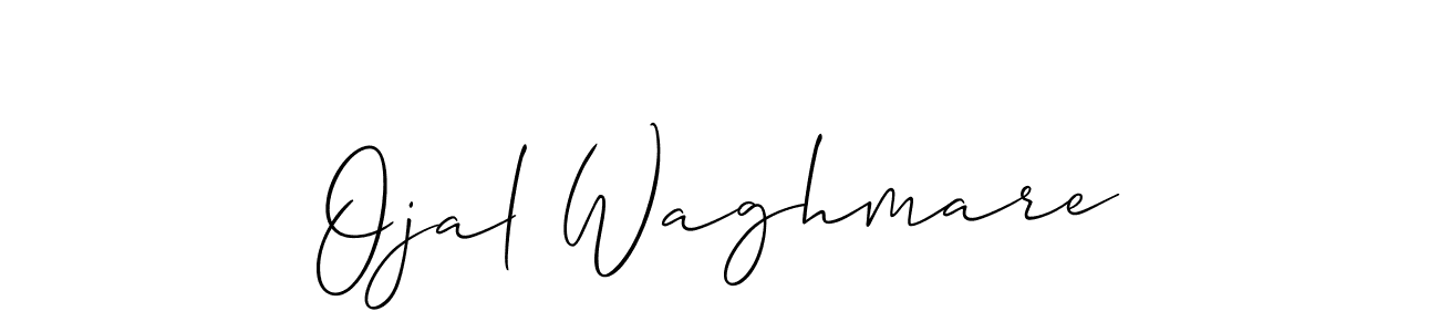 if you are searching for the best signature style for your name Ojal Waghmare. so please give up your signature search. here we have designed multiple signature styles  using Allison_Script. Ojal Waghmare signature style 2 images and pictures png