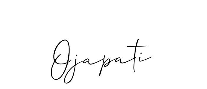 Also we have Ojapati name is the best signature style. Create professional handwritten signature collection using Allison_Script autograph style. Ojapati signature style 2 images and pictures png