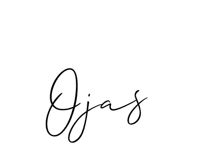 Design your own signature with our free online signature maker. With this signature software, you can create a handwritten (Allison_Script) signature for name Ojas. Ojas signature style 2 images and pictures png