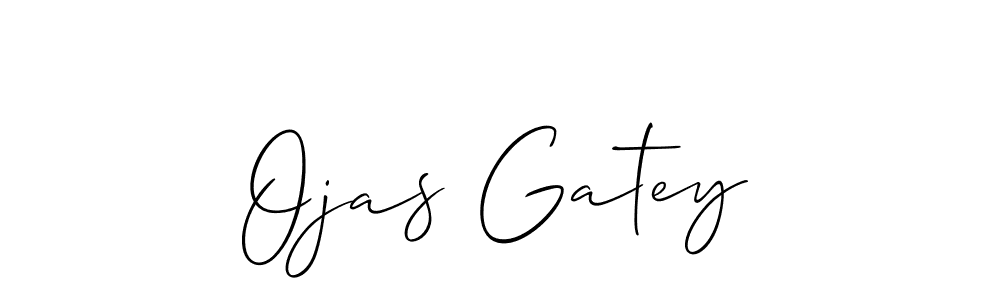 This is the best signature style for the Ojas Gatey name. Also you like these signature font (Allison_Script). Mix name signature. Ojas Gatey signature style 2 images and pictures png