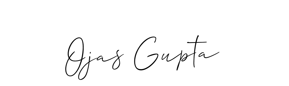 Use a signature maker to create a handwritten signature online. With this signature software, you can design (Allison_Script) your own signature for name Ojas Gupta. Ojas Gupta signature style 2 images and pictures png