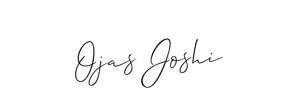 Also we have Ojas Joshi name is the best signature style. Create professional handwritten signature collection using Allison_Script autograph style. Ojas Joshi signature style 2 images and pictures png