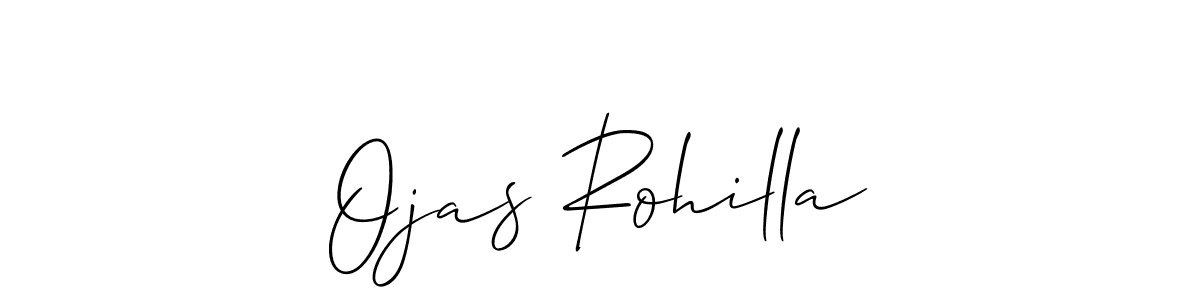 Design your own signature with our free online signature maker. With this signature software, you can create a handwritten (Allison_Script) signature for name Ojas Rohilla. Ojas Rohilla signature style 2 images and pictures png