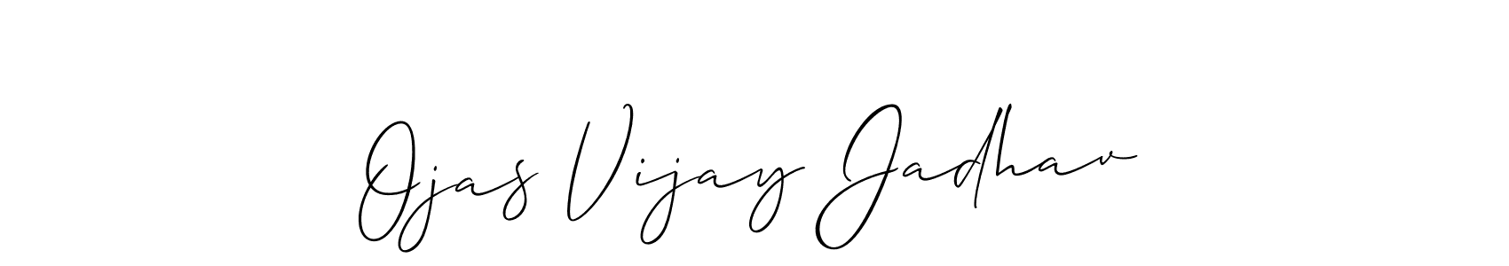 It looks lik you need a new signature style for name Ojas Vijay Jadhav. Design unique handwritten (Allison_Script) signature with our free signature maker in just a few clicks. Ojas Vijay Jadhav signature style 2 images and pictures png