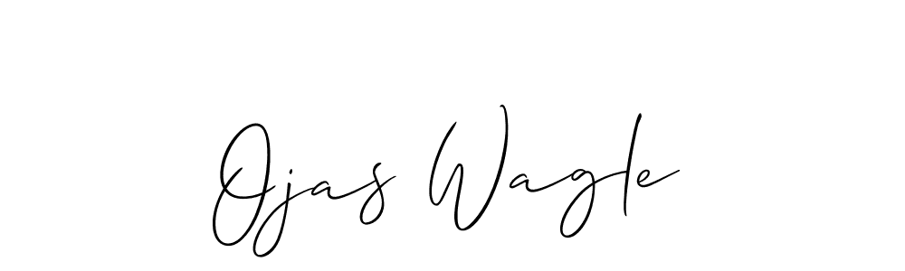 Also we have Ojas Wagle name is the best signature style. Create professional handwritten signature collection using Allison_Script autograph style. Ojas Wagle signature style 2 images and pictures png