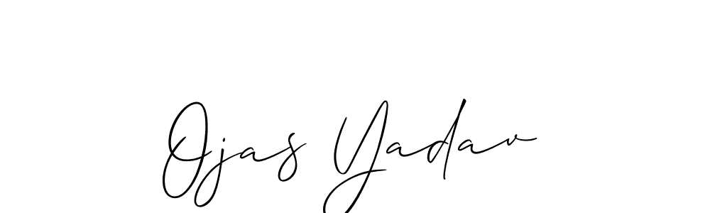 Make a short Ojas Yadav signature style. Manage your documents anywhere anytime using Allison_Script. Create and add eSignatures, submit forms, share and send files easily. Ojas Yadav signature style 2 images and pictures png