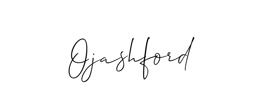 Make a beautiful signature design for name Ojashford. With this signature (Allison_Script) style, you can create a handwritten signature for free. Ojashford signature style 2 images and pictures png