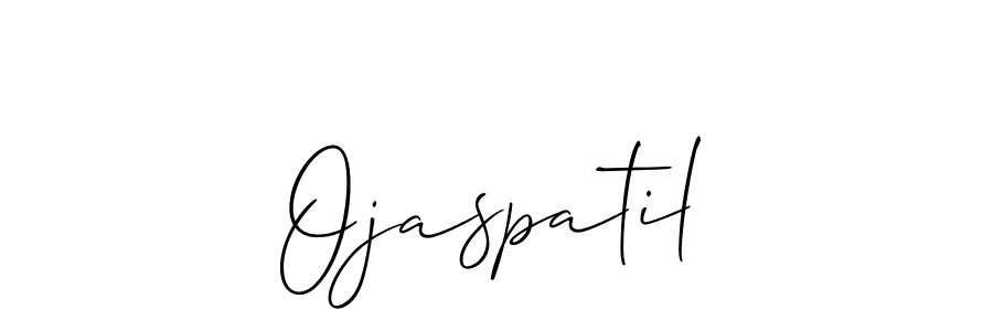 Once you've used our free online signature maker to create your best signature Allison_Script style, it's time to enjoy all of the benefits that Ojaspatil name signing documents. Ojaspatil signature style 2 images and pictures png