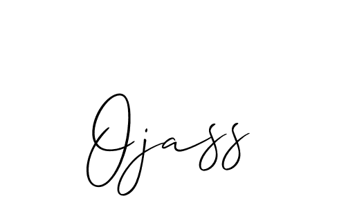 Design your own signature with our free online signature maker. With this signature software, you can create a handwritten (Allison_Script) signature for name Ojass. Ojass signature style 2 images and pictures png