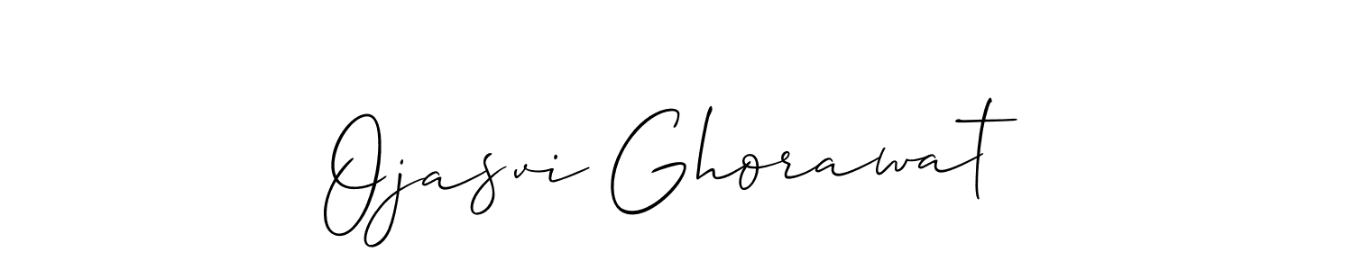 It looks lik you need a new signature style for name Ojasvi Ghorawat. Design unique handwritten (Allison_Script) signature with our free signature maker in just a few clicks. Ojasvi Ghorawat signature style 2 images and pictures png