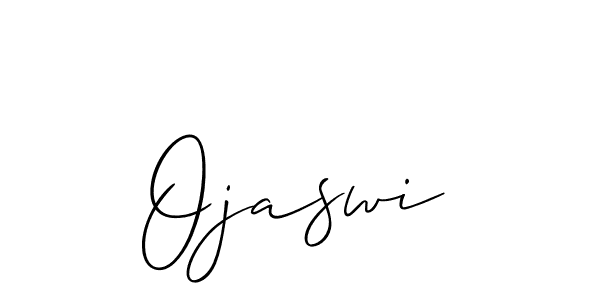 Allison_Script is a professional signature style that is perfect for those who want to add a touch of class to their signature. It is also a great choice for those who want to make their signature more unique. Get Ojaswi name to fancy signature for free. Ojaswi signature style 2 images and pictures png