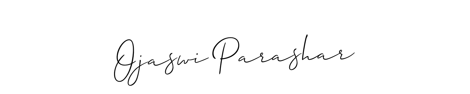 Best and Professional Signature Style for Ojaswi Parashar. Allison_Script Best Signature Style Collection. Ojaswi Parashar signature style 2 images and pictures png
