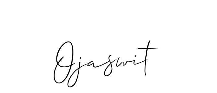 You can use this online signature creator to create a handwritten signature for the name Ojaswit. This is the best online autograph maker. Ojaswit signature style 2 images and pictures png