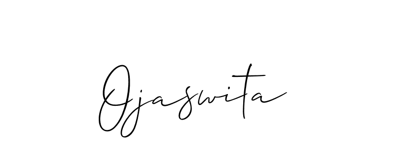 How to make Ojaswita signature? Allison_Script is a professional autograph style. Create handwritten signature for Ojaswita name. Ojaswita signature style 2 images and pictures png