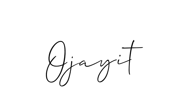 How to make Ojayit name signature. Use Allison_Script style for creating short signs online. This is the latest handwritten sign. Ojayit signature style 2 images and pictures png