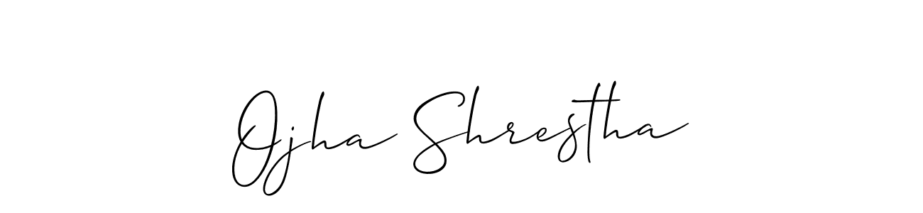 You should practise on your own different ways (Allison_Script) to write your name (Ojha Shrestha) in signature. don't let someone else do it for you. Ojha Shrestha signature style 2 images and pictures png