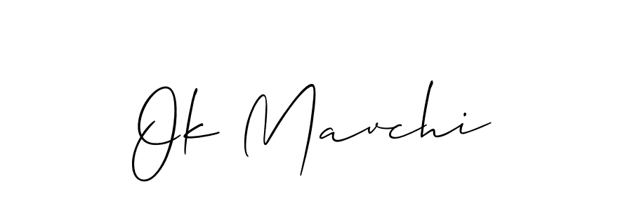 Similarly Allison_Script is the best handwritten signature design. Signature creator online .You can use it as an online autograph creator for name Ok Mavchi. Ok Mavchi signature style 2 images and pictures png