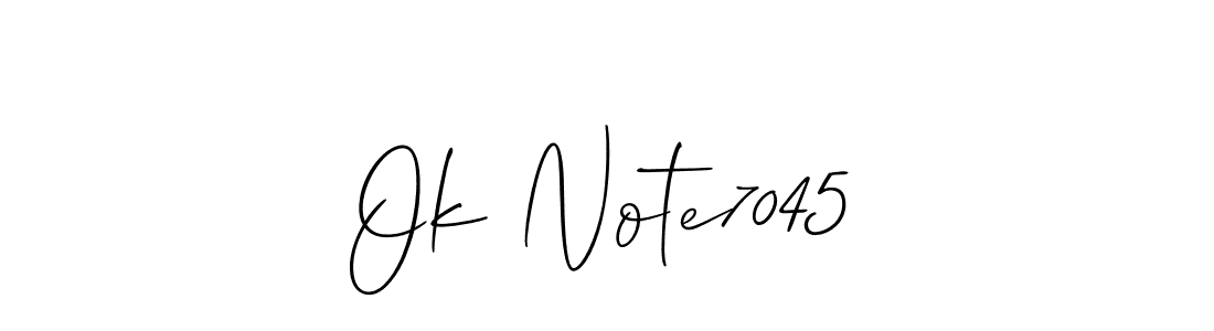 Make a beautiful signature design for name Ok Note7045. Use this online signature maker to create a handwritten signature for free. Ok Note7045 signature style 2 images and pictures png