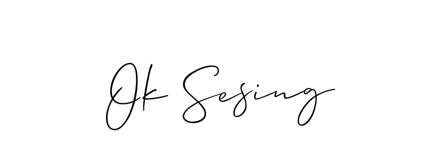 Check out images of Autograph of Ok Sesing name. Actor Ok Sesing Signature Style. Allison_Script is a professional sign style online. Ok Sesing signature style 2 images and pictures png