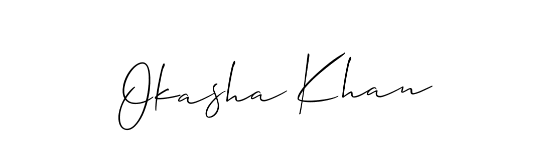 See photos of Okasha Khan official signature by Spectra . Check more albums & portfolios. Read reviews & check more about Allison_Script font. Okasha Khan signature style 2 images and pictures png