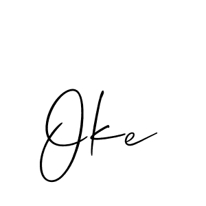 Similarly Allison_Script is the best handwritten signature design. Signature creator online .You can use it as an online autograph creator for name Oke. Oke signature style 2 images and pictures png