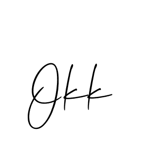 Make a beautiful signature design for name Okk. Use this online signature maker to create a handwritten signature for free. Okk signature style 2 images and pictures png