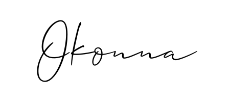 Make a short Okonna signature style. Manage your documents anywhere anytime using Allison_Script. Create and add eSignatures, submit forms, share and send files easily. Okonna signature style 2 images and pictures png