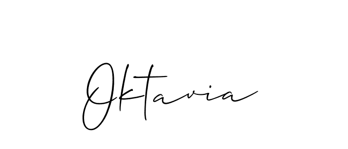 Make a beautiful signature design for name Oktavia. With this signature (Allison_Script) style, you can create a handwritten signature for free. Oktavia signature style 2 images and pictures png