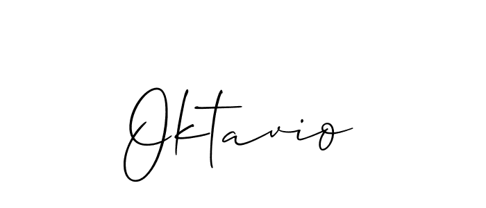 How to make Oktavio signature? Allison_Script is a professional autograph style. Create handwritten signature for Oktavio name. Oktavio signature style 2 images and pictures png