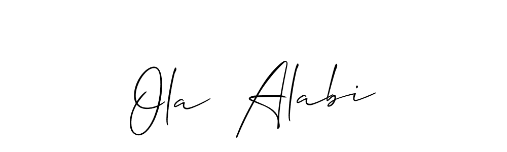 See photos of Ola  Alabi official signature by Spectra . Check more albums & portfolios. Read reviews & check more about Allison_Script font. Ola  Alabi signature style 2 images and pictures png