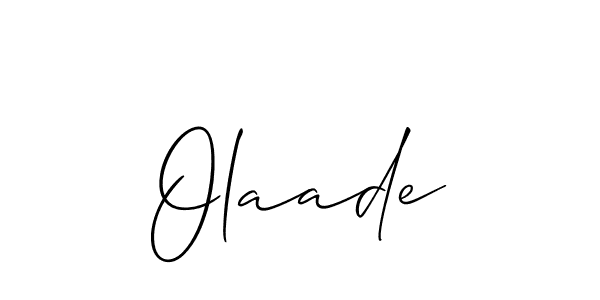 Similarly Allison_Script is the best handwritten signature design. Signature creator online .You can use it as an online autograph creator for name Olaade. Olaade signature style 2 images and pictures png