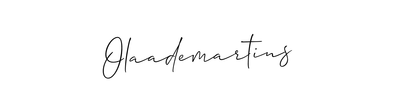 Also we have Olaademartins name is the best signature style. Create professional handwritten signature collection using Allison_Script autograph style. Olaademartins signature style 2 images and pictures png