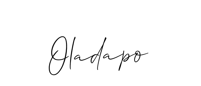 How to make Oladapo name signature. Use Allison_Script style for creating short signs online. This is the latest handwritten sign. Oladapo signature style 2 images and pictures png