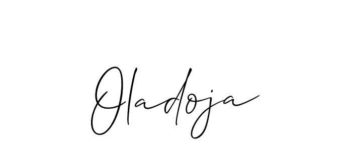 Also You can easily find your signature by using the search form. We will create Oladoja name handwritten signature images for you free of cost using Allison_Script sign style. Oladoja signature style 2 images and pictures png
