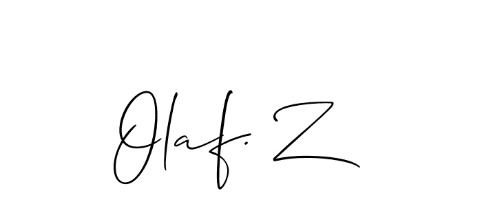 This is the best signature style for the Olaf. Z name. Also you like these signature font (Allison_Script). Mix name signature. Olaf. Z signature style 2 images and pictures png