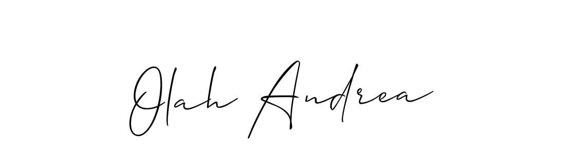Best and Professional Signature Style for Olah Andrea. Allison_Script Best Signature Style Collection. Olah Andrea signature style 2 images and pictures png