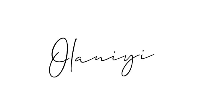 Allison_Script is a professional signature style that is perfect for those who want to add a touch of class to their signature. It is also a great choice for those who want to make their signature more unique. Get Olaniyi name to fancy signature for free. Olaniyi signature style 2 images and pictures png