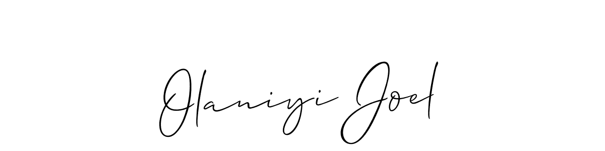 Also You can easily find your signature by using the search form. We will create Olaniyi Joel name handwritten signature images for you free of cost using Allison_Script sign style. Olaniyi Joel signature style 2 images and pictures png