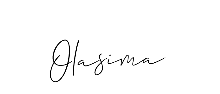 Make a short Olasima signature style. Manage your documents anywhere anytime using Allison_Script. Create and add eSignatures, submit forms, share and send files easily. Olasima signature style 2 images and pictures png