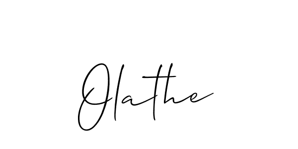 if you are searching for the best signature style for your name Olathe. so please give up your signature search. here we have designed multiple signature styles  using Allison_Script. Olathe signature style 2 images and pictures png
