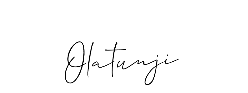 Olatunji stylish signature style. Best Handwritten Sign (Allison_Script) for my name. Handwritten Signature Collection Ideas for my name Olatunji. Olatunji signature style 2 images and pictures png