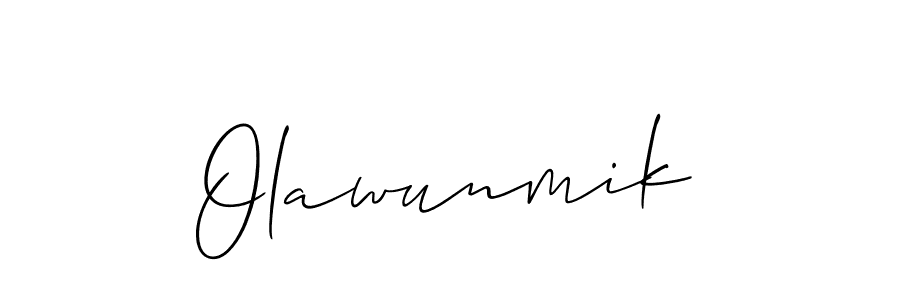 You should practise on your own different ways (Allison_Script) to write your name (Olawunmik) in signature. don't let someone else do it for you. Olawunmik signature style 2 images and pictures png