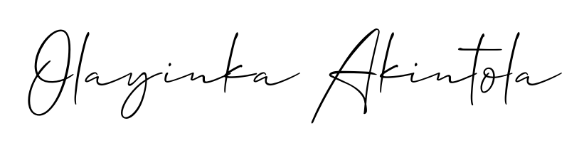 The Allison_Script handwriting style adds charm and authenticity to name Olayinka Akintola. A wonderful choice for personal thank-you notes. Olayinka Akintola signature style 2 images and pictures png