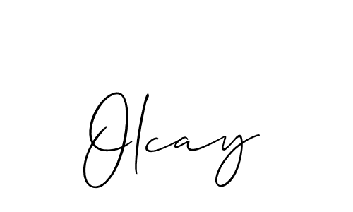 Also You can easily find your signature by using the search form. We will create Olcay name handwritten signature images for you free of cost using Allison_Script sign style. Olcay signature style 2 images and pictures png