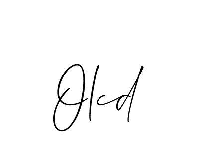 Design your own signature with our free online signature maker. With this signature software, you can create a handwritten (Allison_Script) signature for name Olcd. Olcd signature style 2 images and pictures png