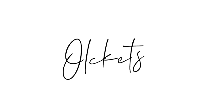 Also we have Olckets name is the best signature style. Create professional handwritten signature collection using Allison_Script autograph style. Olckets signature style 2 images and pictures png